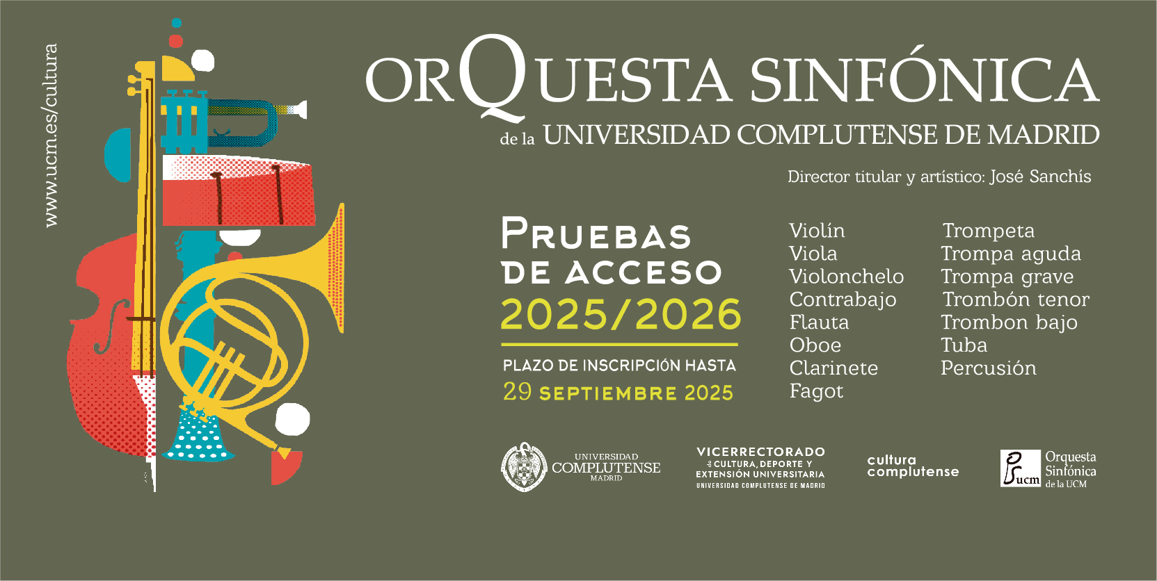 ¡Ya puedes inscribirte a las pruebas de acceso de la Orquesta Sinfónica!